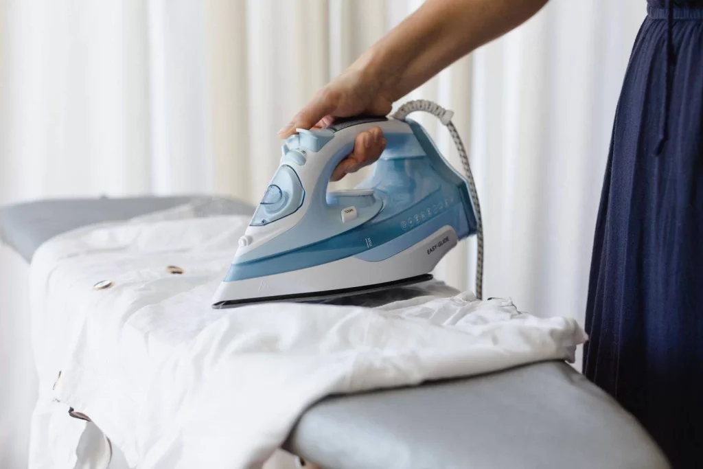 Steam ironing and cloth pressing service near me – get wrinkle-free clothes with professional garment care by Laundrywala